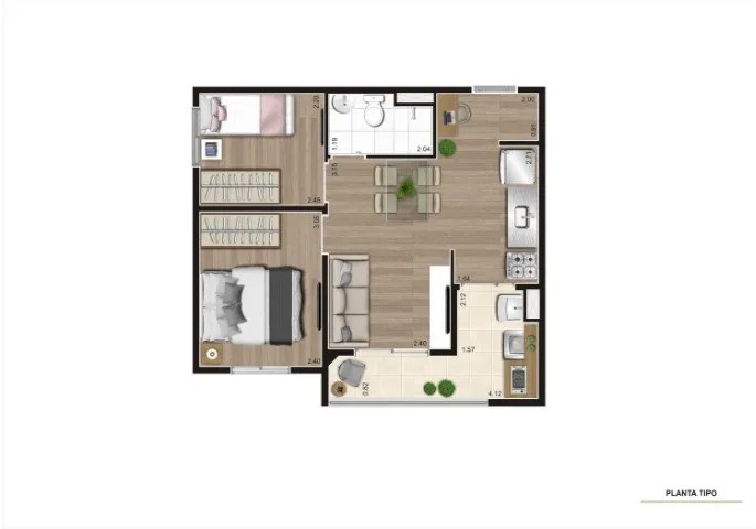 Apartamento, 2 quartos - Foto 16